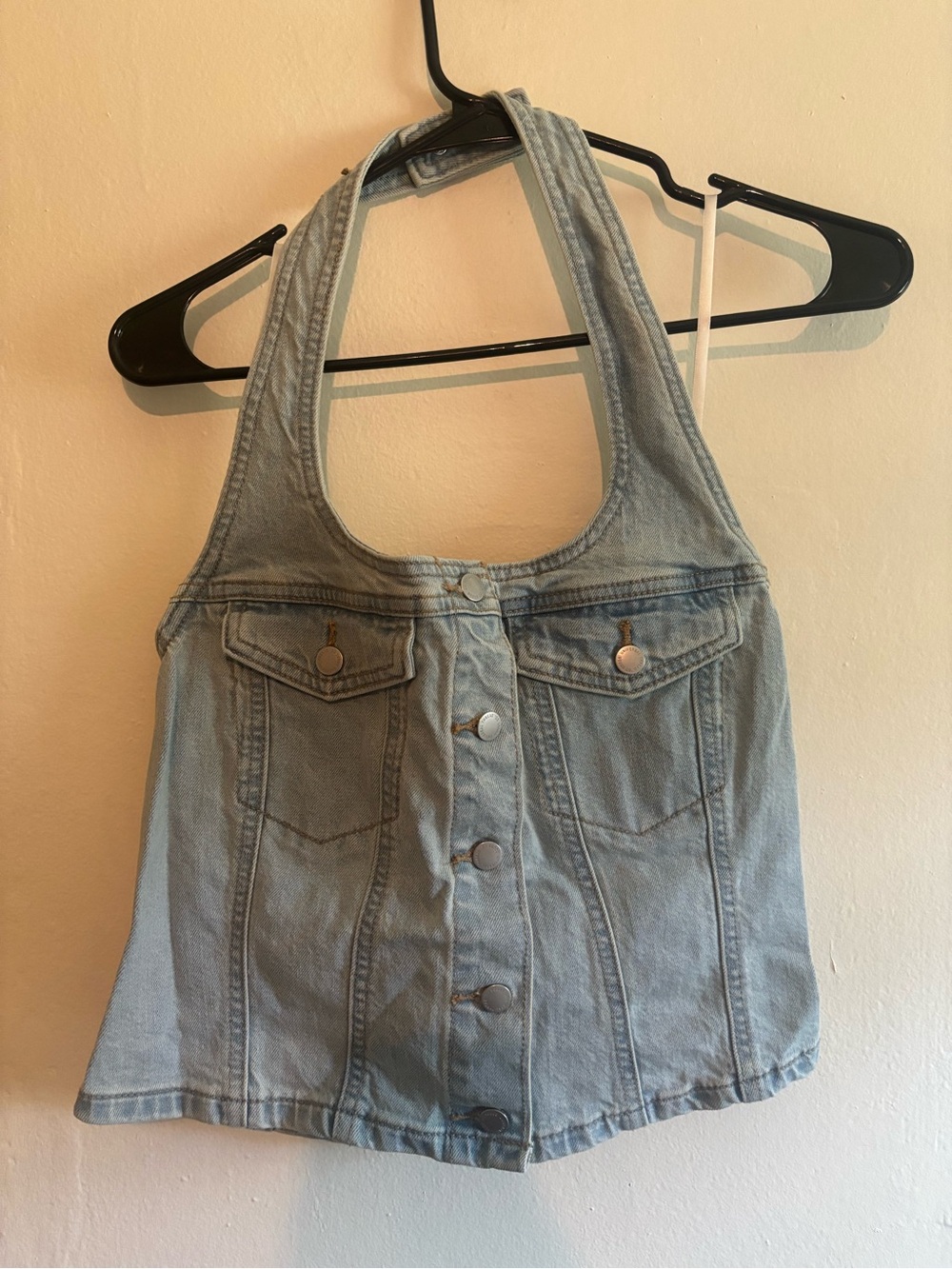 Denim Halter Top